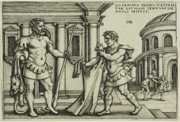 Lichas přinášející oděv Nessus Herkulovi z The Labors of Hercules