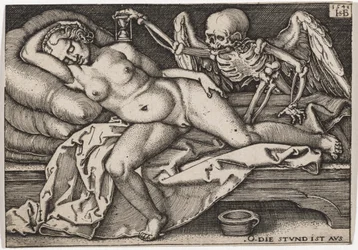 Spící dívka a Smrt, 1548