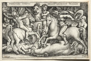 The Labors of Hercules: Hercules Conquering Troy, 1545.