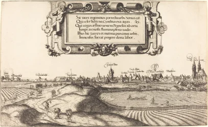 Pohled na Norimberk od východu [levá část], 1552.