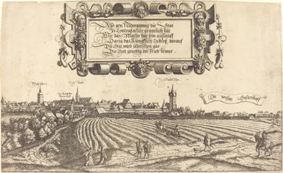 Pohled na Norimberk od západu [pravá část], 1552.