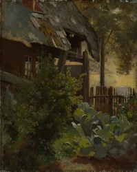 Zelná zahrada s rohem domu