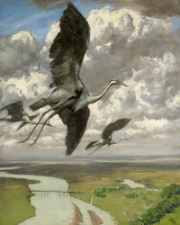 Wonderous Birds, 1892 (olej na kartonu)