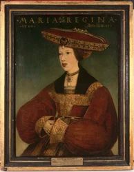 Marie Rakouská, kolem 1520 (olej na pergamenu na desce)