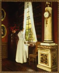 H.Slott-Möller, Ranní káva / Obraz, 1914