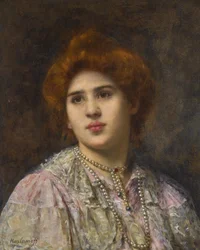Portrét operní pěvkyně Félie Litvinne 1860-1936.