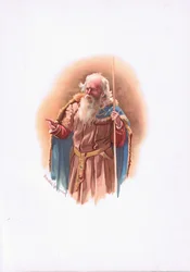 Polonius, ilustrace z Hamleta