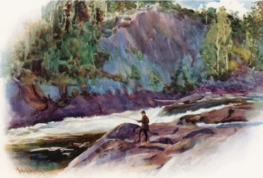 The Moon Chute, poblíž Bala, Muskoka Lake District