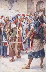 The captives of Babylon, ilustrace z Pictures That Teach The Crown Series, 1920