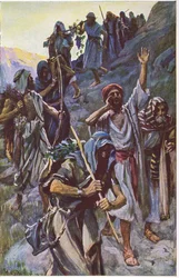 Návrat špiónů, ilustrace z cyklu Obrázky, které učí korunu , 1920