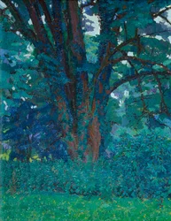 V Gloucestershire, kolem roku 1916 (olej na plátně)