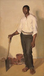 Portrét černého zahradníka, kolem roku 1905
