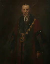 Alderman A. K. Barnett, kolem roku 1914 (olej na plátně)