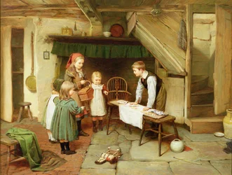 Návštěva cukrárny (olej na plátně) (viz také 17194)