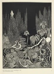 "Ale v rozlehlé neomezené poušti se neozval žádný hlas." Ilustrace k filmu „Ticho – bajka“.