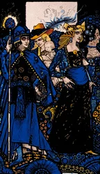 Královny ze Sáby, Meath a Connaught ilustrace od Harryho Clarkea z 