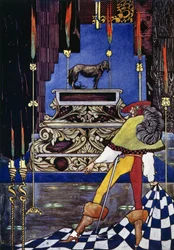 Tinderbox, pohádka Hanse Christiana Andersena (1805-1875), ilustrace Harry Clarke (1890-1931)