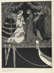 „Byla to Marchesa Aphrodite – uctívání všech Benátek“. Ilustrace k příběhu „zadání“.
