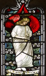 Hudební anděl, 1876 (vitráže)