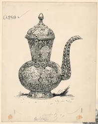 Ewer of Solid Silver vyrobený v Ispahanu