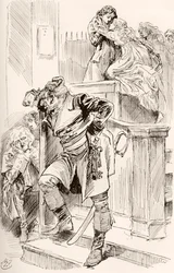 Ilustrace k románu Charlese Dickense Příběh dvou měst
