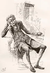 Ilustrace pro Charlese Dickense The Old Curiosity Shop