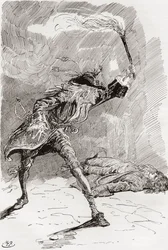 Ilustrace k románu Charlese Dickense Barnaby Rudge