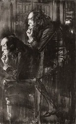 Ilustrace k románu Charlese Dickense The Ghost