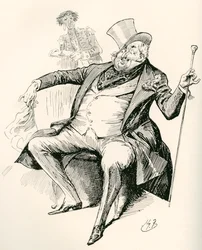 Joey B. Ilustrace Harryho Furnisse k románu Charlese Dickense Dombey a syn z The Testimonial Edition, vydaném v roce 1910.