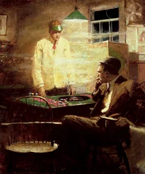 Gambler (olej na plátně)