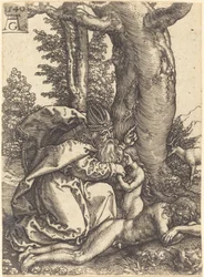 Stvoření Evy, 1540.