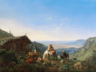 Výtah na Alm na Benediktenwand