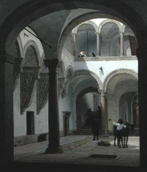 Nádvoří Palazzo Fava, Bologna