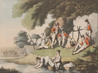 Vojáci vaří, 1. dubna 1798.