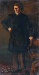 Portrét operního pěvce Theodora Reichmanna 1849-1903, 1879.