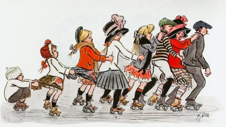 Kolečkový bruslařský klub kolem Alex