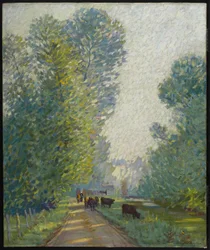 Krajina s krávami, kolem roku 1907