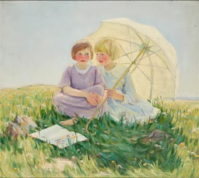 Parasol (olej na plátně)