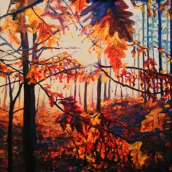 Měděný les, 2009 (olej na plátně)