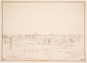Krajina s výhledem na Bordeaux