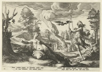 Apollo doodt Coronis Ovidiův Metamorfosen (název série)