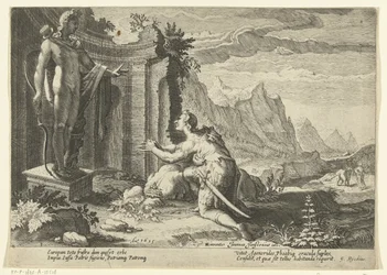 Cadmus se ptá věštce Delphi, co má dělat, když se mu nepodařilo najít svou sestru Europu Ovidiovy metamorfózy (název série)