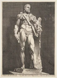 Císař Commodus jako Herkules, ze tří slavných antických soch v Římě