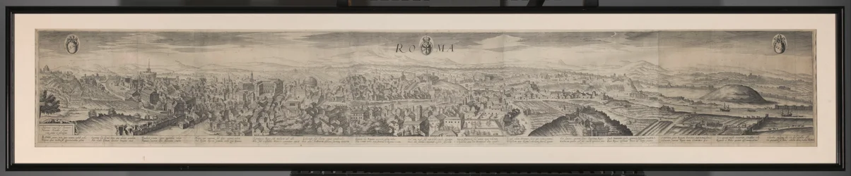 Panorama z Říma Roma (název na objektu)