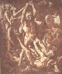 Hercules Killing Cacus (lept)