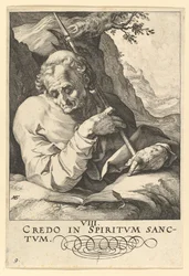 Sv. Matouš, od Krista, apoštolů a sv. Pavla s vyznáním víry, ca. 1589.