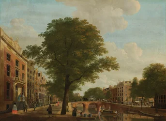 Pohled na Herengracht poblíž Leidsestraat, Amsterdam