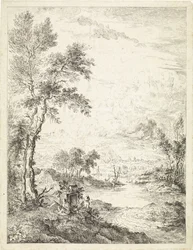 Krajina s řekou