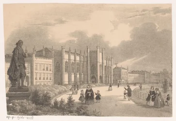 Pohled na Willemshof ve Willemspark kolem roku 1849
