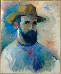 Henri Manguin, autoportrét (olej na plátně)